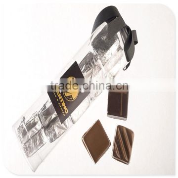 hot-sale transparent plastic cylinder box for chocolate packaging