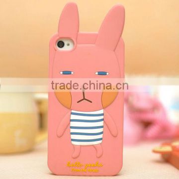 Novelty Romane Silicone Cartoon Protective Cover for iPhone 4S