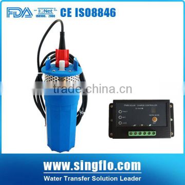 Singflo YM1240-30 360LPH 70M 12v solar water pumps for well with 15A controller