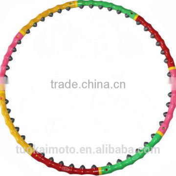 Hot-selling hihgh quality 98cm plastic+ABS Convex ball massage hula hoop