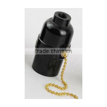 CE approved E27 bakelite lampholder with chain
