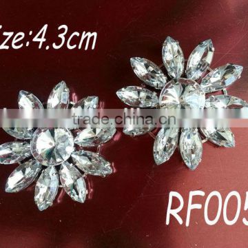 RF0050 bridal cheap wholesale crystal rhinestone brooch for wedding invitation