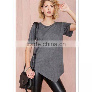 100% cotton women blank t shirt wholesale cheap