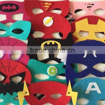 Felt Superhero Mask For Kids 14 to choose from Batman, Spiderman, Superman, Ironman