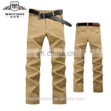 Custom New Fashion Casual Skinny Cotton Suit Trousers Long Pants For Men