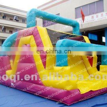 AOQI bright colors mini climb inflatable slide kids outdoor or indoor game equipment inflatable slide for sale