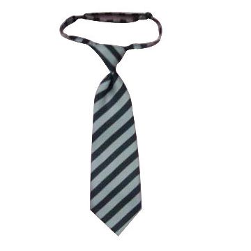 Double-brushed Boys Silk Woven Neckties Standard Length White