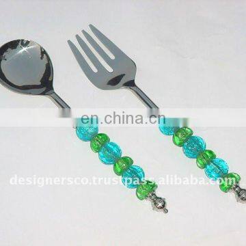 Beaded Salad Server