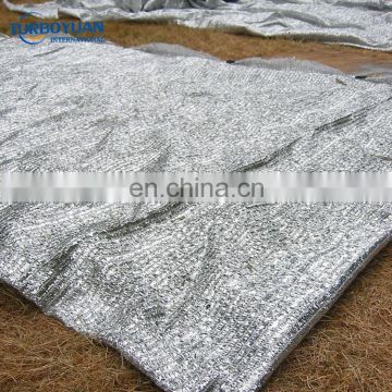 greenhouse or canopy used silver aluminum sun reflective fabric for temperature control