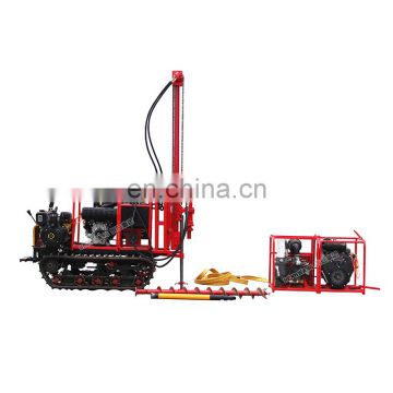 Pneumatic Mountainous drilling machine rock drilling rig with compressor