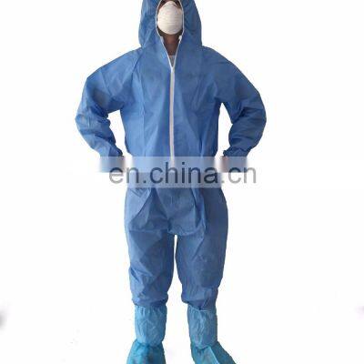 Unisex Blue Disposable Protective Painter's Coveralls