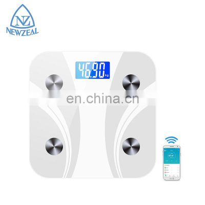 New Design Bathroom Scale Infant Blue Tooth Weight Scale With White Display