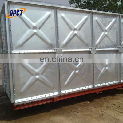 Assembled hot dip galvanized water tank panel type sectional water storage tank fire-fighting application