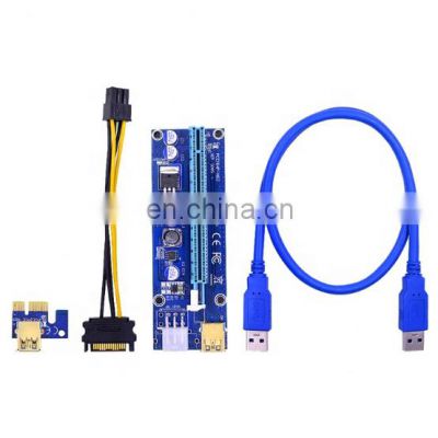 009s Pci-e Riser Card Extender Usb 3.0 Adapter Cable Pci 1x 4x 8x 16x Extender Riser For Video Card For Gpu