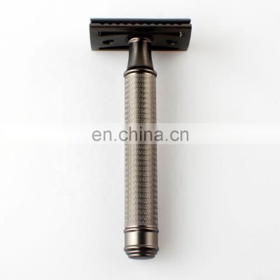 Adjustable  Metal brass handle Chrome Safety Razor Shaving Machine For Man