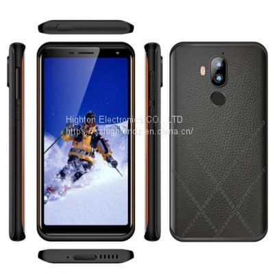 HiDON Factory Price 5.77 Inch Octa-Core Android8.1 2.0GHz 4G LTE 3GB+32GB IP68 Rugged Phone Supporting NFC+PTT+GPS with Fingerprint Scanner