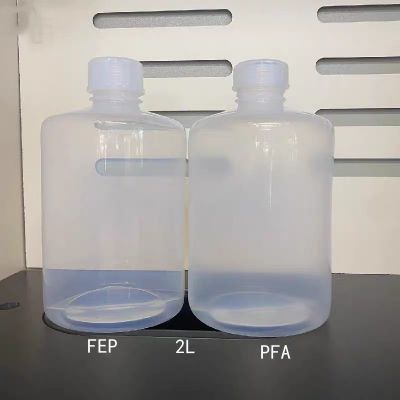 Large Capacity Reagent Bottle 2000ml PFA Liquid Storage Bottle FEP Sample Bottle