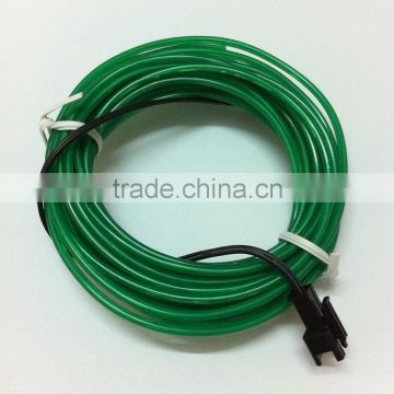 2.3MM Green Party Decoration Lights EL Luminescent Cable