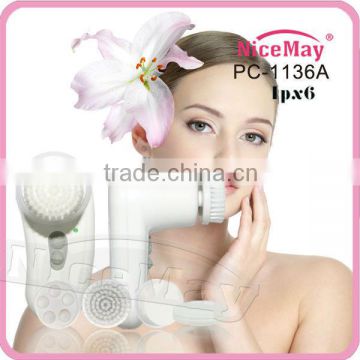 rotary facial cleansing massager brush