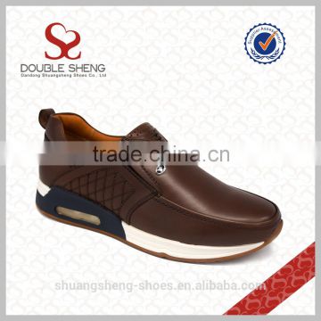 Sneakers / men soft leather air jogging shoes / golf shoes