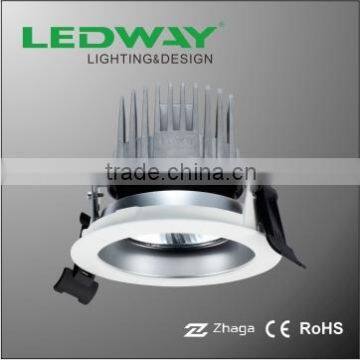 12W 4 inch COB LED down light with tilt function die-casting aluminum housing CE Rohs