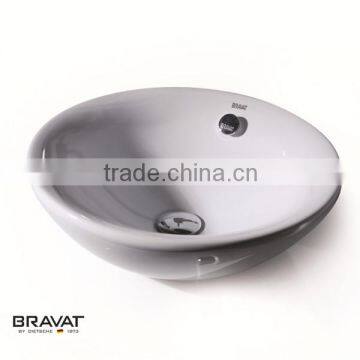 ROUND top counted Ceramic Bathroom Face Basin C2220W