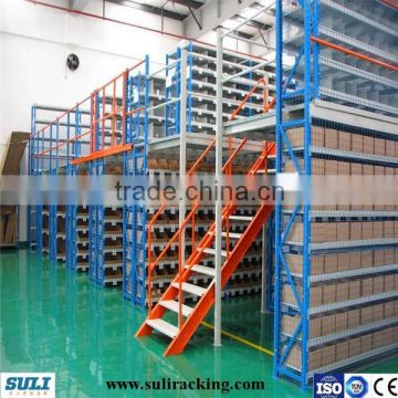 Warehouse mutil-level mezzanine flooring rack