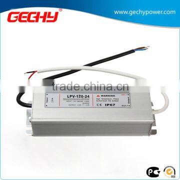 LPV-120 series 120W 12v,24v,36v,48v,IP67 AC/DC LED driver constant voltage waterproof switching power supply