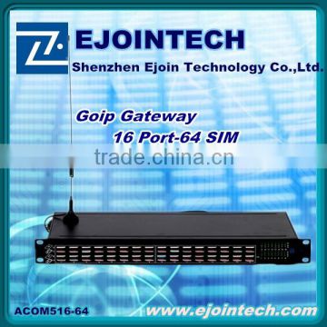 2014 Ejointech big promotion at the end of year,VOIP Gateway gsm/cdma/wcdma16 port 64sim voip gateway buy 10 get 1 free