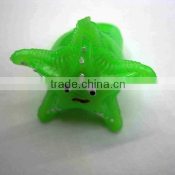 star-fish flashing jelly finger ring China wholesale