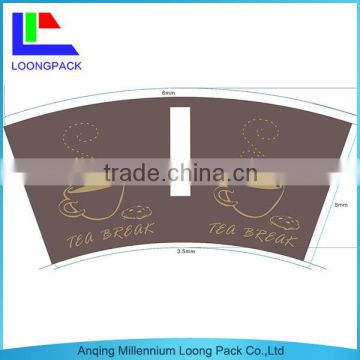 Customized Colorful Paper Cup Fan, paper cup with handle LOONGPACK