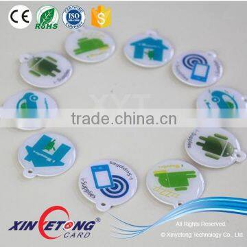 Best price and free sample rfid epoxy tags with custom logo QR-code