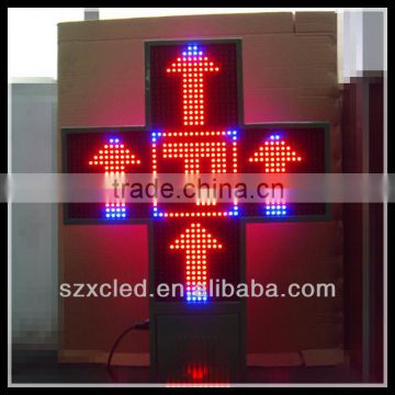 Double sides RB(Red and blue two color) P16-800x800mm pharmacy led sign