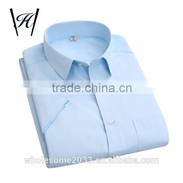 2016 slim fit unique button down collar short sleeve dress shirt