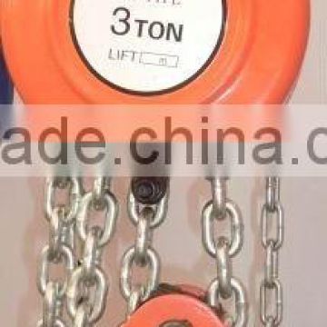 round manual chain lifting pulley block