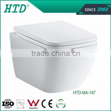 HTD-MA-147 New Design White Ceramic Wall Hung Toilet Bowl