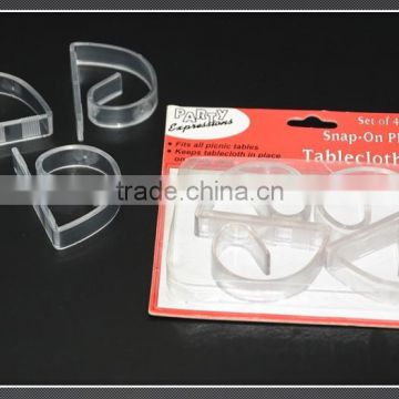 4pcs pack plastic tablecover clip
