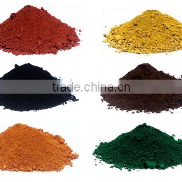 Iron Oxide Pigments (Red,Yellow,Black,Brown,Orange,Blue,Green)