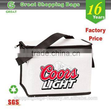 The cheapest price custom printing pp non woven fitness cooler bag for lunch