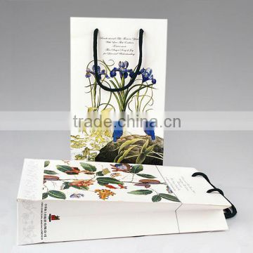 art paper bag printing with floral art