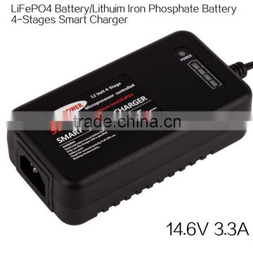 Perfect design high nature 14.6V 3.3A golf trolley 4cells LiFePO4 battery charger