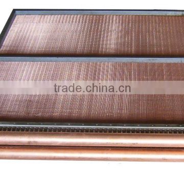 Copper tube with copper fin air cooler heat exchanger