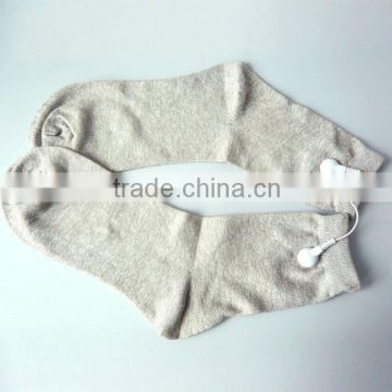 Wholesale Silver fiber electronic conductive socks for digital machine therapy and foot massager