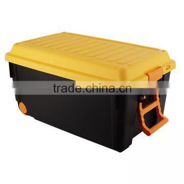 trunk organizers,plastic storage trunk with two wheels
