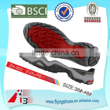 top quality strong outdoor shoes sole for men