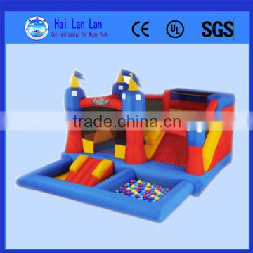 Inflatable Bouncy Castle With Ball Pit Slides