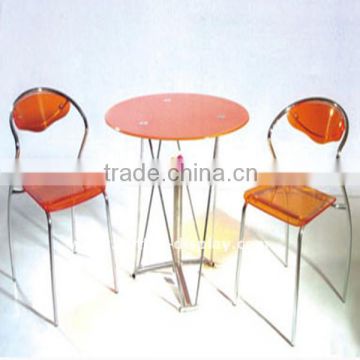 high quality acrylic dining table and chairs