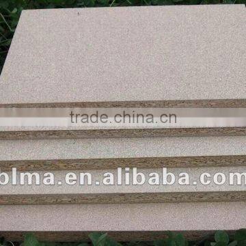 9mm melamine or raw particle board Flakeboard woodwool slab shaving board for furniture