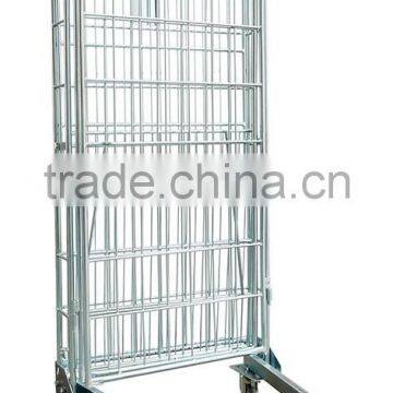 square hole shape and welded mesh type roll cage cart