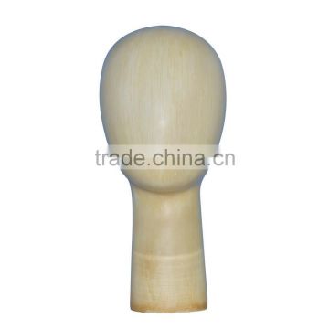 Abstract wooden long Neck Head Egg shape Mannequin for hat display